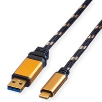 ROLINE GOLD USB 3.2 Gen 1 Kabel, A-C, ST/ST, 1 m