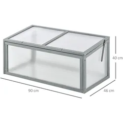 Outsunny - Hochbeet - 90L x 46B x 40H cm - grau