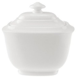 Villeroy & Boch Zuckerdose Royal Zuckerdose, Porzellan, (1-tlg) weiß