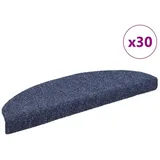 vidaXL Stufenmatten Selbstklebend 30 Stk. Blau 65x21x4 cm