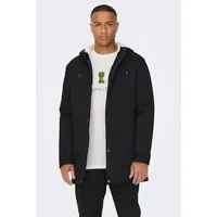 ONLY & SONS "ONSALEXANDER LIFE PARKA OTW VD" Gr. L, schwarz Herren Jacken