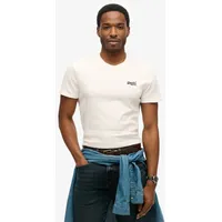 Superdry Essential Contrast Embroidered Kurzarm-T-Shirt Optic XL