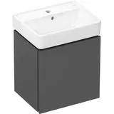 hansgrohe Xanuia Q Handwaschbecken, mit 1 Hahnloch und Überlauf, 500 × 390 mm, weiß glänzend, 60131450