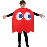 Funidelia | Pac-Man Blinky Kostüm 100% OFFIZIELLE für Jungen und Mädchen Größe 4-10 Jahre Games, 80er Jahre, Arcade - Farben: Rot, Zubehör für Kostüm - Lustige Kostüme für deine Partys