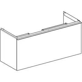 Geberit Acanto Unterschrank für Waschtisch 1184mm - Nussbaum