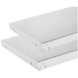 SCHULTE Regalwelt Stecksystem-Fachböden 100 x 35 cm, 2 Stück weiß