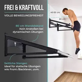 PULLUP & DIP Muscle-Up Bar, Klimmzugstange mit extra Wandabstand