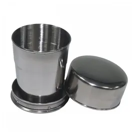 Max Fuchs MFH Teleskop-Trinkbecher Edelstahl Campingbecher Campinggeschirr Becher verschiedene Größen (15 cl)