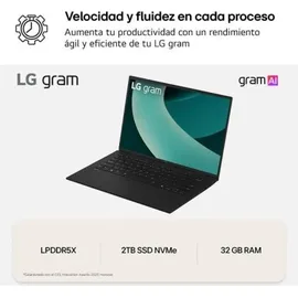LG Gram 16 16Z90T Intel Core Ultra 7 255H 32 GB RAM 2 TB SSD Win11 Home Obsidian Black
