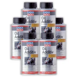 6x 125ml LIQUI MOLY 1011 Additiv Motoröl-Zusatz MoS2 Verschleißschutz Öl Additiv
