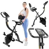 trex sport Heimtrainer Fahrrad klappbar TX-360XB PYRO | Hometrainer Fahrrad | 10 Widerstandsstufen, 7 Sitzhöhen, App-Steuerung, 120 kg belastbar
