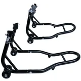 TRMLBE Motorrad Ständer Hinten und Vorne Motorradständer Set Motorradheber aus Stahl Universal für Motorräder Yamaha, Honda, Kawasaki