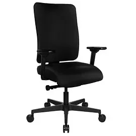 TOPSTAR Sitness Open X Deluxe Polster mit Schiebesitz mit Armlehnen schwarz
