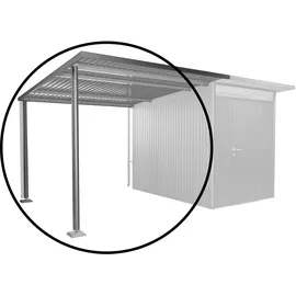 Biohort Seitendach Gr. L für Gerätehaus AvantGarde A3/A7 Quarzgrau-Metallic