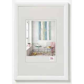 walther design Trendstyle Kunststoff Bilderrahmen weiss 70 x 100 cm