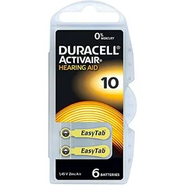 Duracell Activair Hörgerätebatterien 10 6 St.