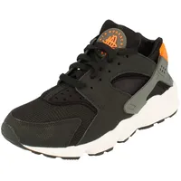 Nike Air Huarache Herren Running Trainers DX2659 Sneakers Schuhe (UK 6 US 7 EU 40, Black Iron Grey Safety orange 001) - 40 EU