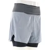 Salomon Sense Aero 2in1 Herren Laufshort-Hell-Grau-M