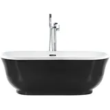 Beliani Badewanne schwarz 170 x 77 cm Tesoro