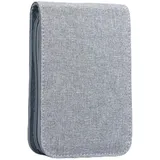 Lanxivi Kleines Federmäppchen mit 12 Schlitzen, grau, 1 Count (Pack of 1), Kompakt