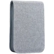 Lanxivi Kleines Federmäppchen mit 12 Schlitzen, grau, 1 Count (Pack of 1), Kompakt