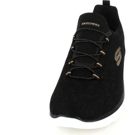 SKECHERS Summits - Leopard Spot black mesh rose gold trim 40