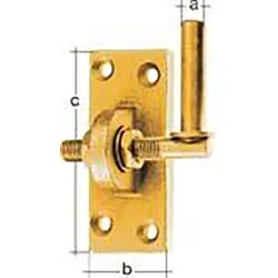 Alberts Verstellbarer Haken auf Platte 13 mm