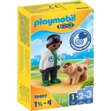 Playmobil 1.2.3 Tierarzt mit Hund 70407