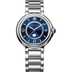 Maurice Lacroix Fiaba Moonphase Damenuhr Edelstahl silber