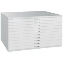 C+P CP 7200 Planschrank lichtgrau 10 Schubladen 135,0 x 96,0 x 76,0 cm, 1 St.