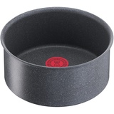 Lagostina Ingenio Mineralis Green Stielkasserolle Ø 16 cm, 100% recycelter Aluminium-Kasserolle für Gas, Backofen und Induktion, mit Kochanzeige, verwendbar mit abnehmbarem Griff