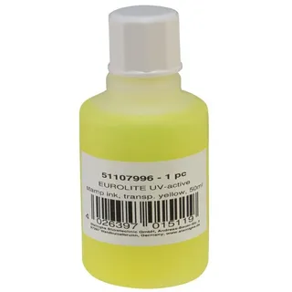 Eurolite UV-aktive Stempelfarbe, transparent gelb, 50ml