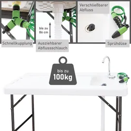 Lemodo Filetiertisch Klappbar Wetterbeständig