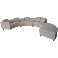 JVmoebel Sofa Taupe Halbrunde Wohnladschaft Luxus Sofa modernes Design Neu, Made in Europa grau