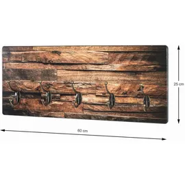 Haku-Möbel Wandgarderobe Motiv Bronze 60 x 25 cm