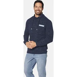 Sweatshirt JAN VANDERSTORM "Sweatshirt KERVIK", Herren, Gr. 6XL, blau (dunkelblau melange), Obermaterial: 90% Baumwolle CO. 10% Polyester COOLMAX PES(Coolmax)., Sweatshirts Sweatshirt