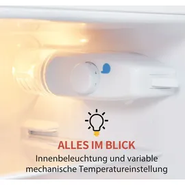 Merax BCD-102 Retro-Kühl-Gefrierkombination (92 l, 1010 mm hoch, Rot)