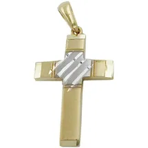 GALLAY Kreuzanhänger Silber 9Kt GOLD