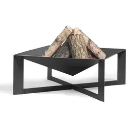 Wilk Feuerschale »Cuba«, BxTxH: 70x70x30 cm, Handarbeit aus Stahl - schwarz