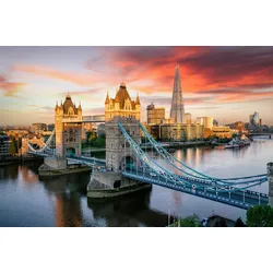 Fototapete PAPERMOON "London", bunt, B:3,50m L:2,60m, Vlies, Tapeten