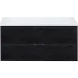 Waschtischunterschrank Sanox Porto Frontfarbe black oak BxHxT 120 x 59 x 50 cm W