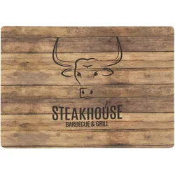 Tischset BBQ STEAKHOUSE HOLZ