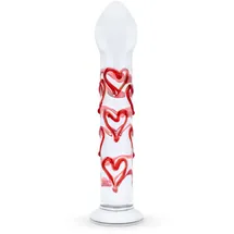 Gildo - Glas G-Punkt/Prostata Dildo mit Herzen Nr. 30