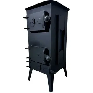Kaminofen Schamottofen Innenofen Schwarz Ofen Kamin Werkstattofen Holzofen 5KW - Schwarz