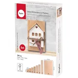 Rayher Holzbausatz Klötzchen + Platten natur