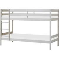 Hoppekids Etagenbett »ECO Comfort Kinderbett 90x200 oder 70x160 aus Massivholz in 4 Farben«, grau