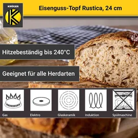Krüger Rustica Fleischtopf 24 cm