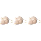 creativ home Tierfigur CREATIV HOME "Deko-Figur Maus", rosa, B:13,5cm H:8cm T:6,5cm, Keramik, Dekofiguren