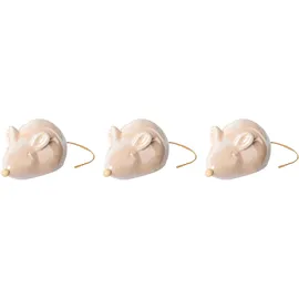 creativ home Tierfigur CREATIV HOME "Deko-Figur Maus", rosa, B:13,5cm H:8cm T:6,5cm, Keramik, Dekofiguren