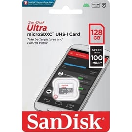 SanDisk Ultra microSDHC/microSDXC UHS-I Class 10 + SD-Adapter 128 GB